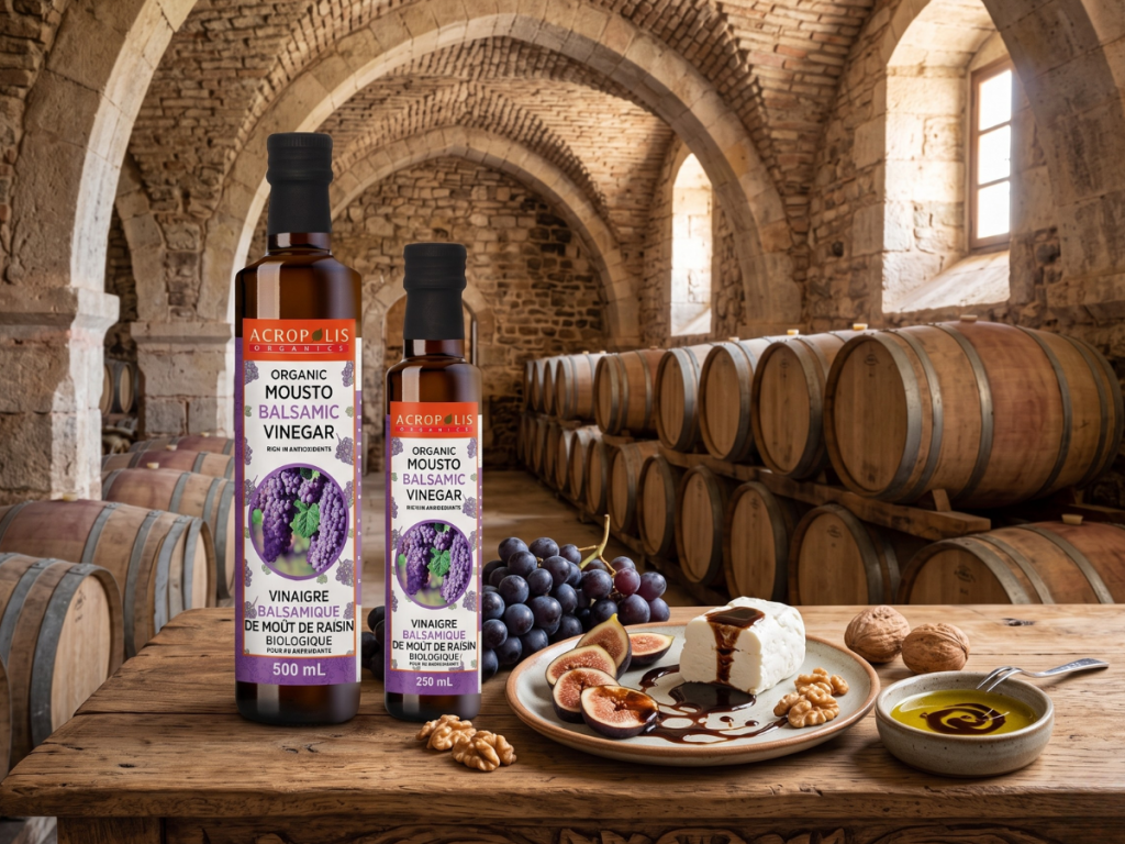 Organic Mousto Balsamic Vinegar.